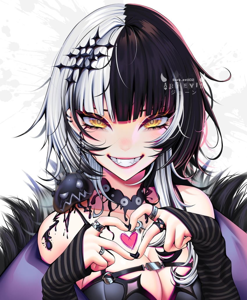 shiori novella and yorick (hololive and 1 more) drawn by ark_evil02