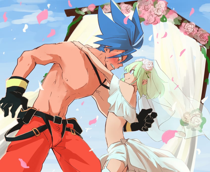 lio fotia and galo thymos (promare) drawn by aus_vaka