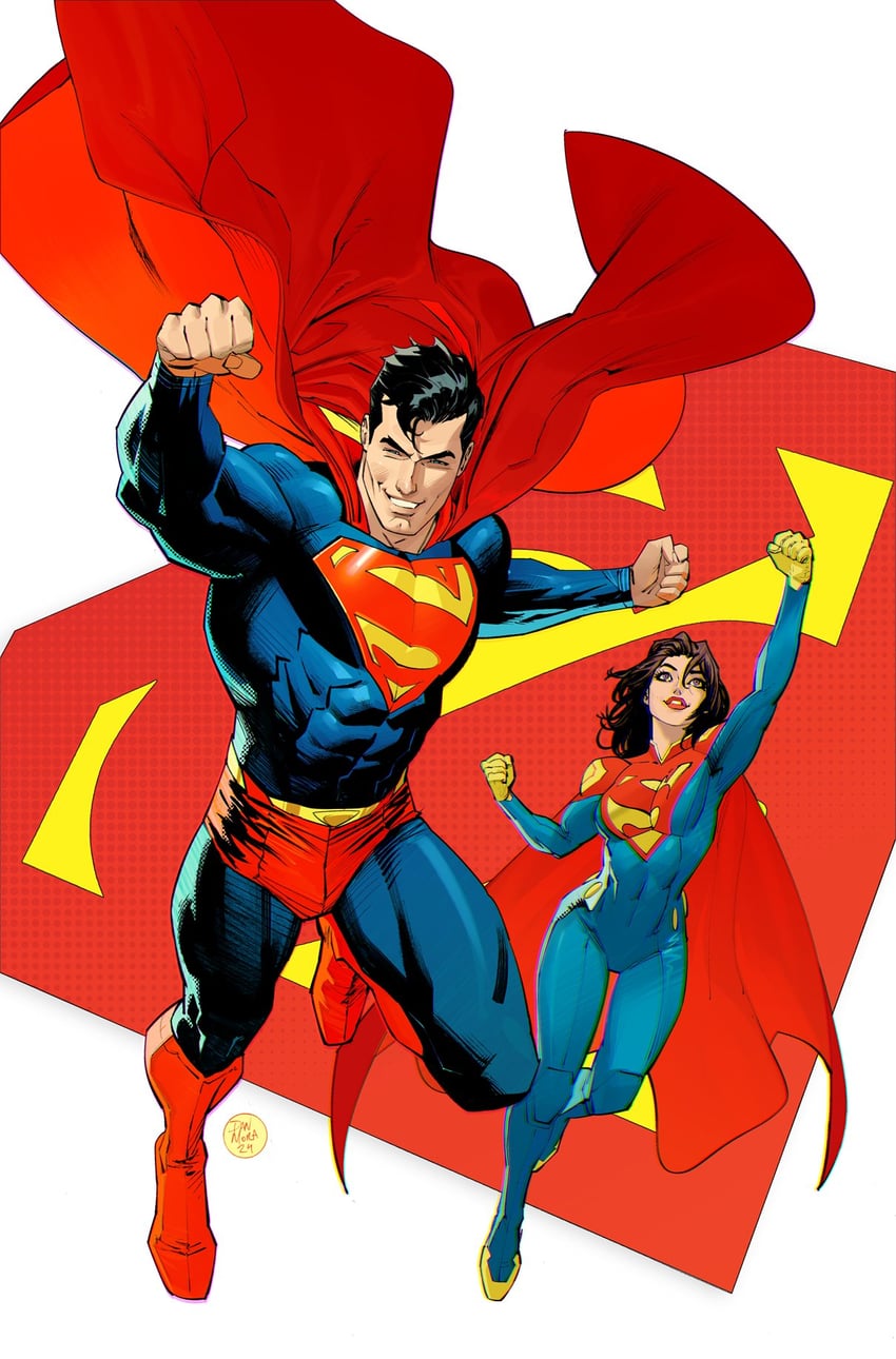 superman and superwoman (dc comics and 1 more) drawn by dan_mora