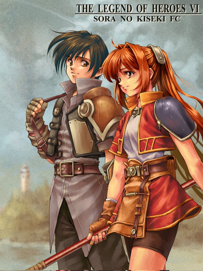 estelle bright and joshua bright (eiyuu densetsu and 1 more) drawn by longmei_er_de_tuzi