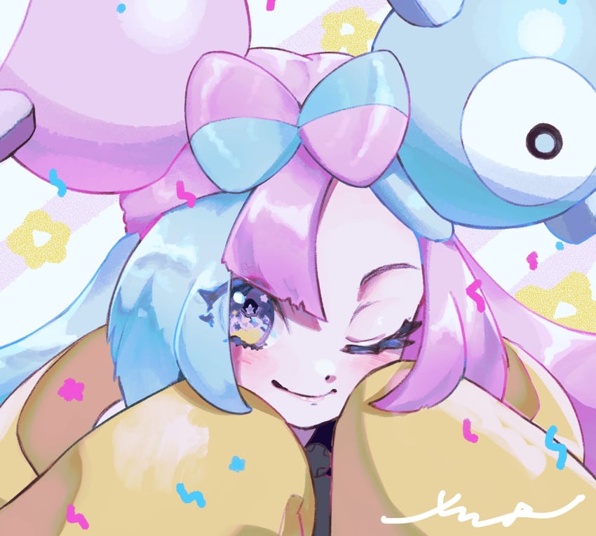 iono and magnemite (pokemon and 1 more) drawn by surumeika_(ninfiiiir)