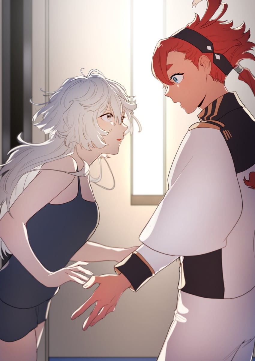 suletta mercury and miorine rembran (gundam and 1 more) drawn by otenki93
