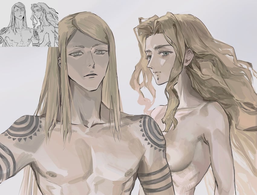 tezcatlipoca and quetzalcoatl (fate and 1 more) drawn by cherroppi and ythdltmnmhlc10