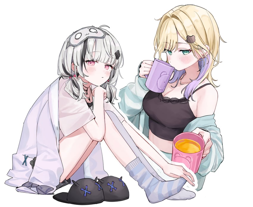 kurumi noah and asumi sena (vspo! and 2 more) drawn by hanada_ten