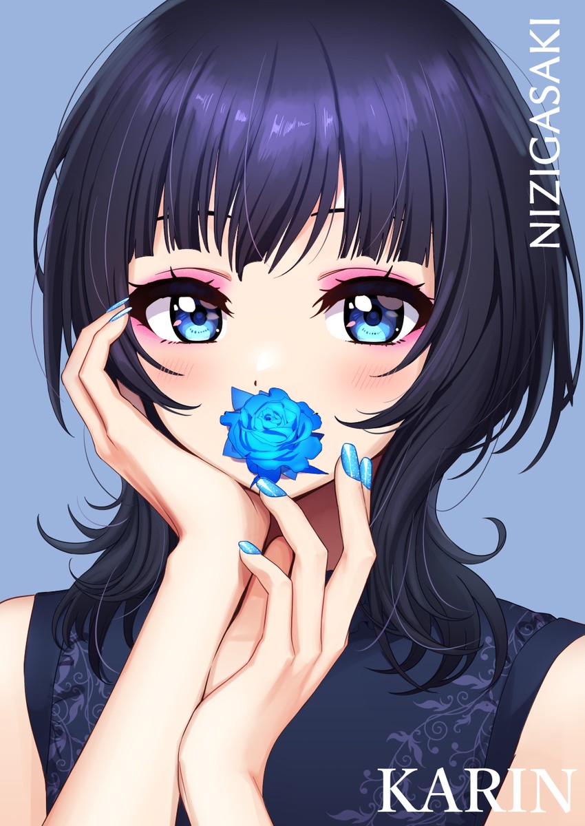 asaka karin (love live! and 1 more) drawn by deadnooodles
