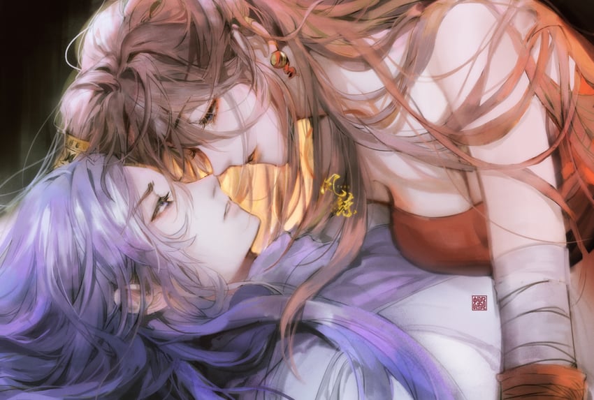 chi lian and baifeng (qinshi mingyue) drawn by sasora