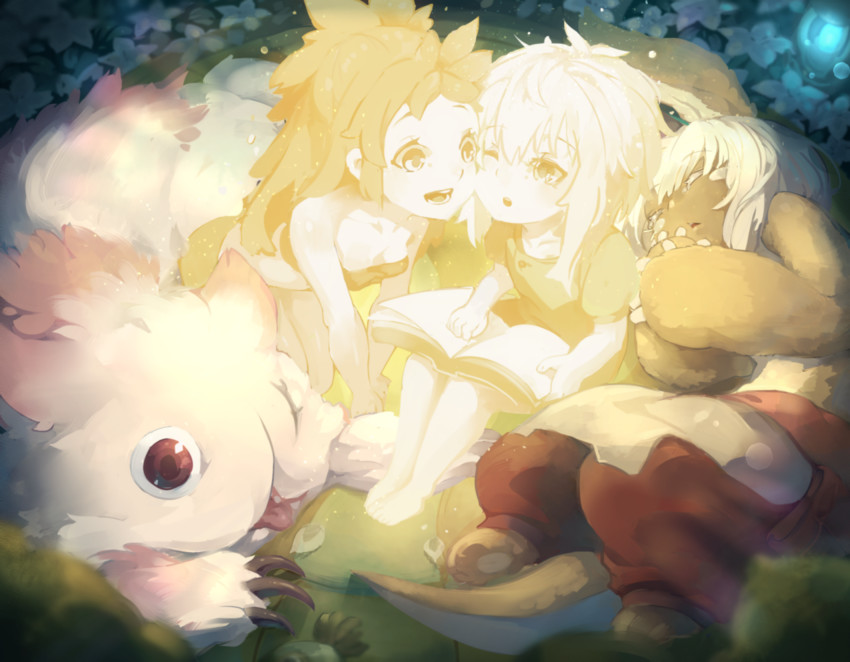 mitty and nanachi (made in abyss) drawn by kurokitsune_(float0108)