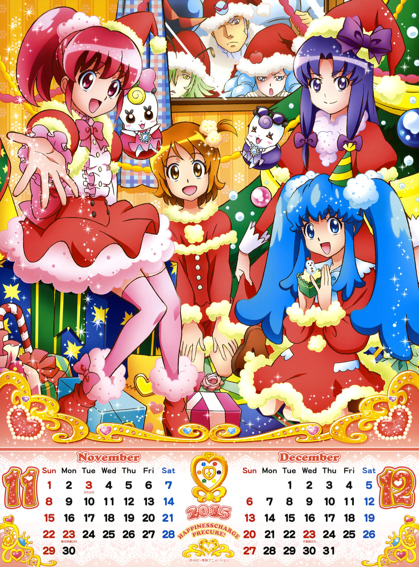 shirayuki hime, aino megumi, oomori yuuko, hikawa iona, hosshiwa, and 5 more (precure and 1 more) drawn by satou_masayuki