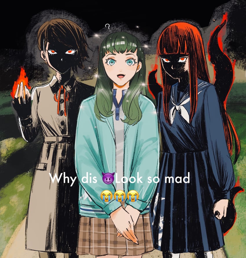 isonokami tao, hiromine yoko, and itsukishima sahori (shin megami tensei and 2 more) drawn by senoitiziku