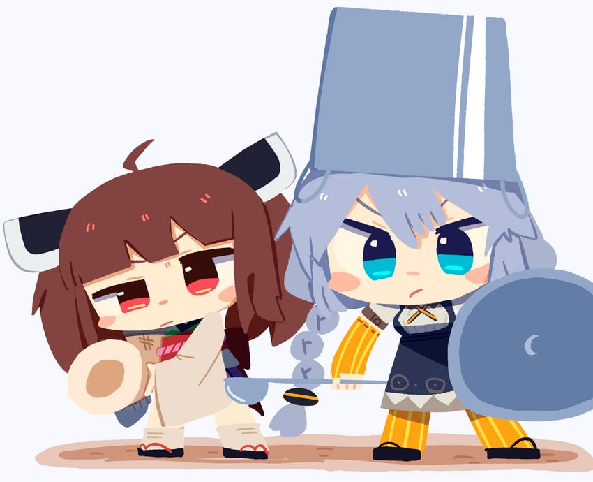 kizuna akari and touhoku kiritan (vocaloid and 1 more) drawn by konohoshi