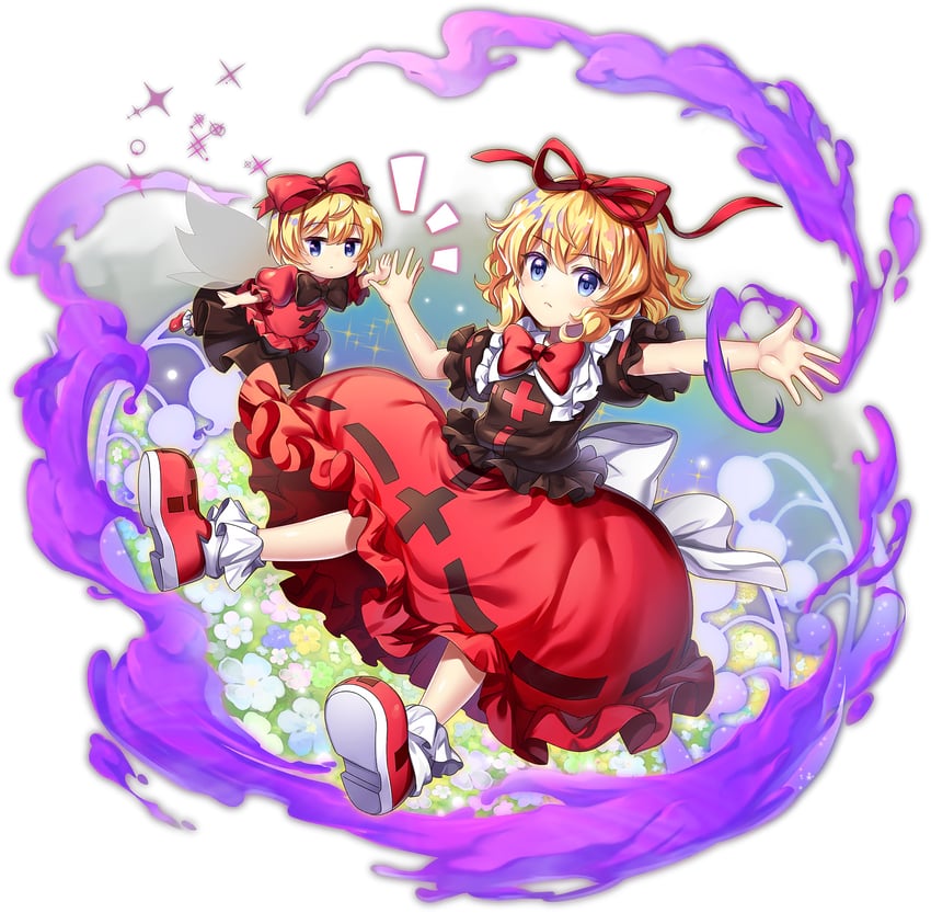 medicine melancholy and su-san (touhou and 1 more) drawn by rotte_(1109)