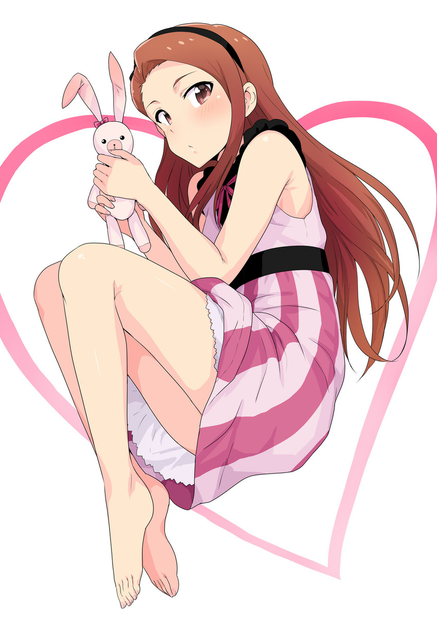 minase iori and usa-chan (idolmaster) drawn by tsurui