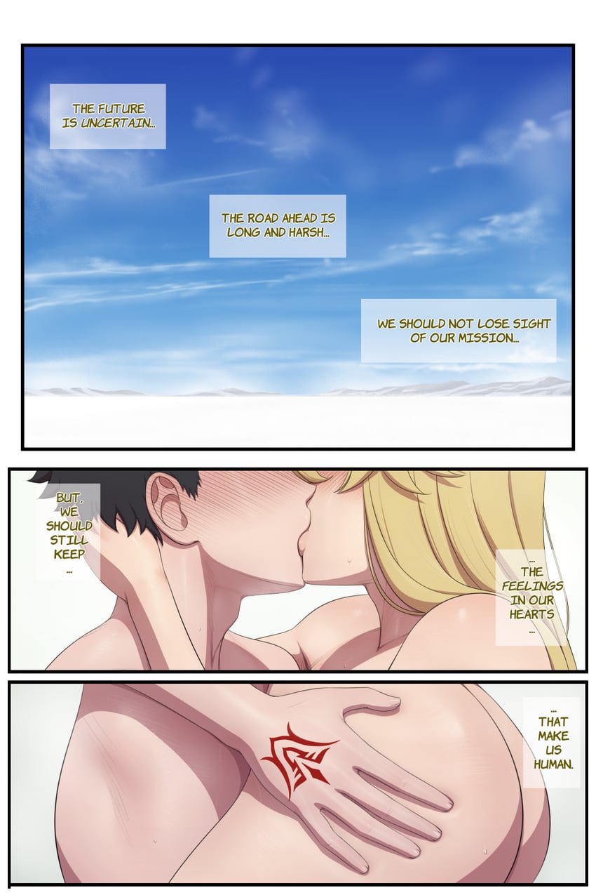 artoria pendragon and fujimaru ritsuka (fate and 1 more) drawn by lvl_(sentrythe2310)