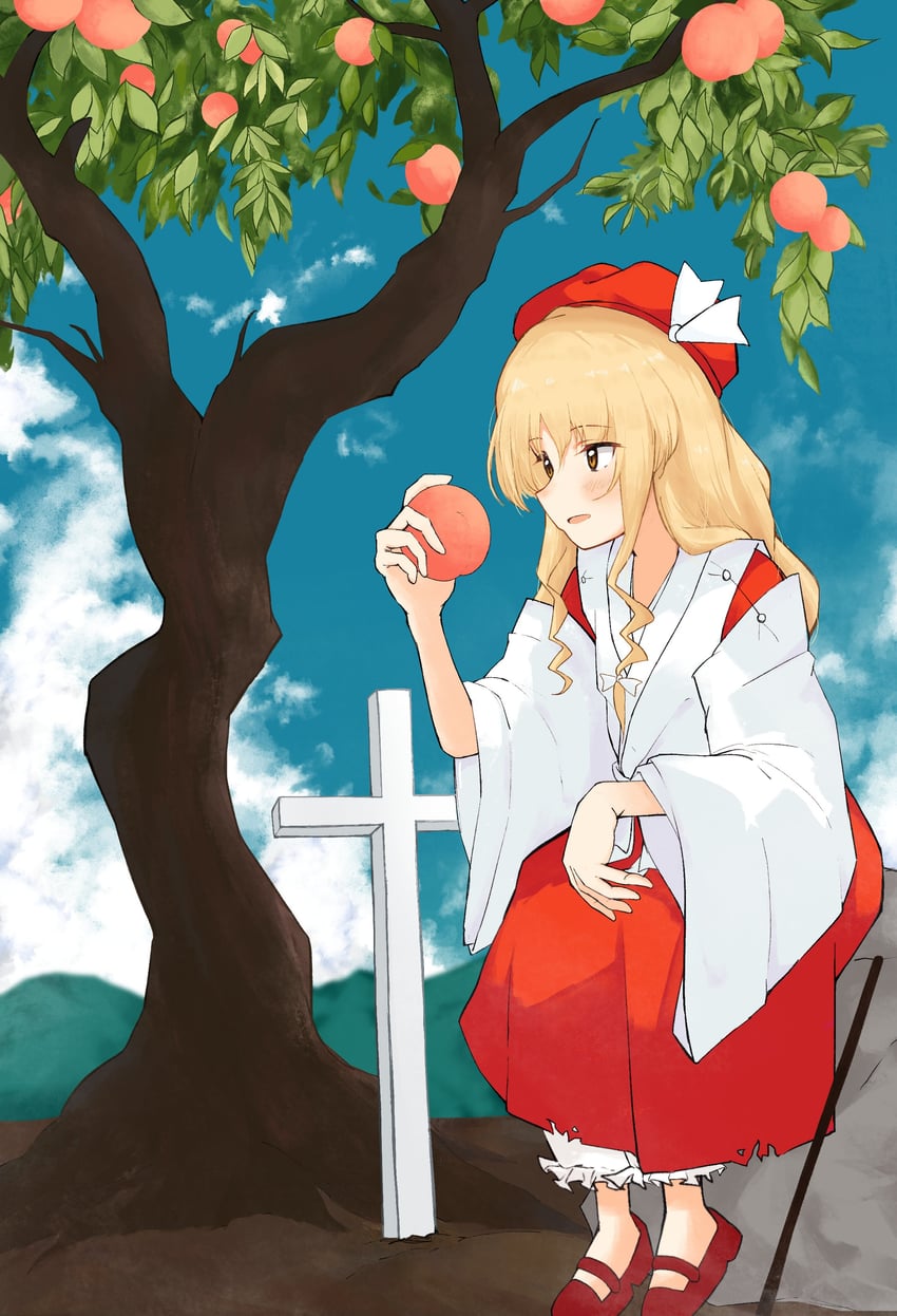 hourai girl (touhou and 2 more) drawn by iyo_mamoru