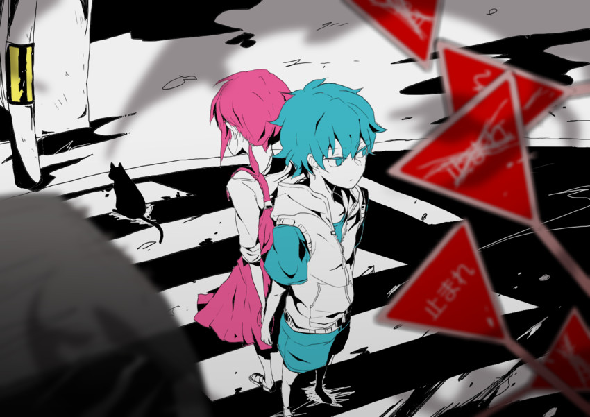 amamiya hibiya and asahina hiyori (kagerou project and 1 more) drawn by baku320