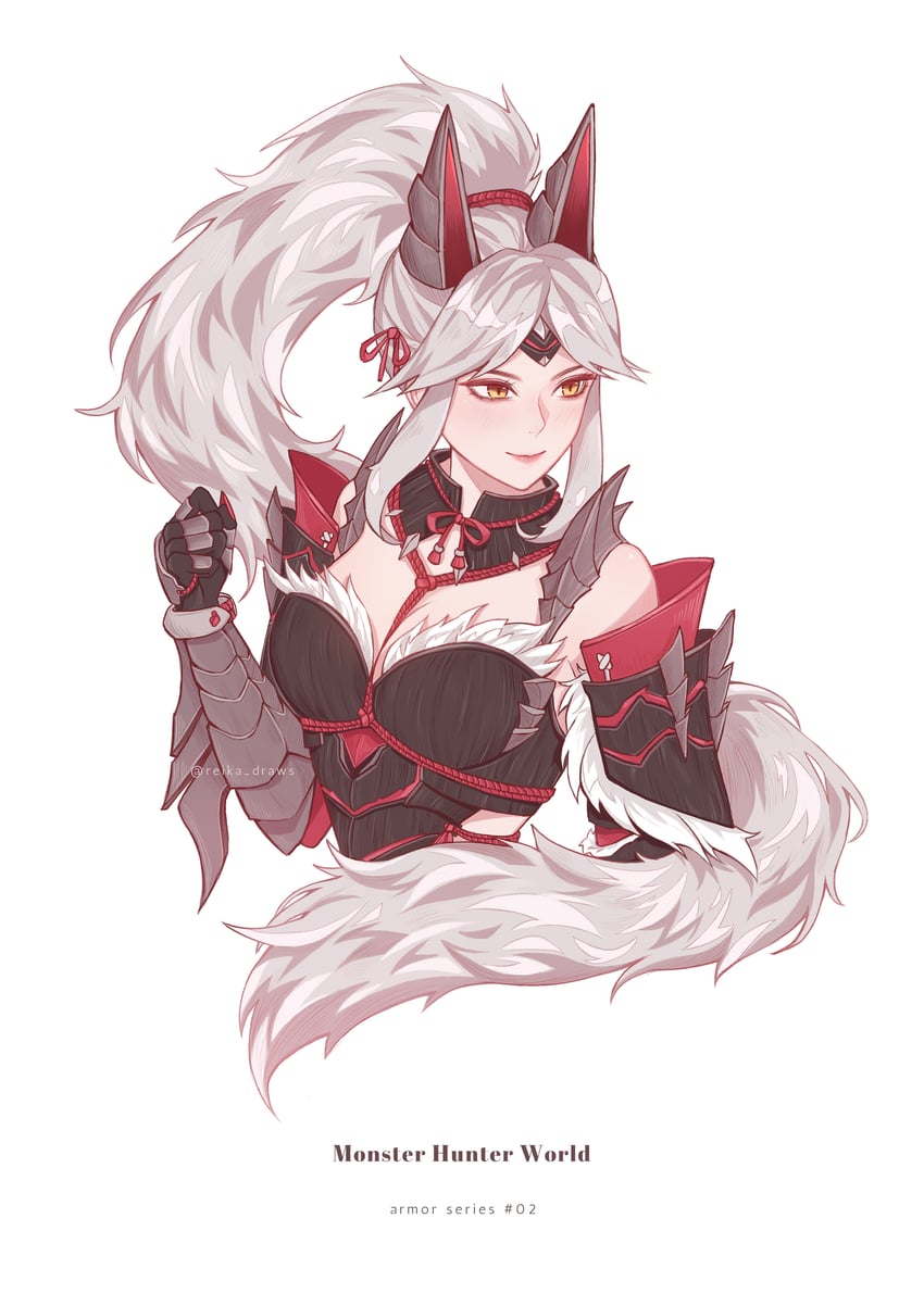 monster hunter (monster hunter and 1 more) drawn by reika_(reikadraws)
