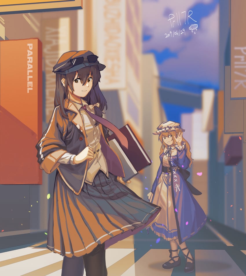 usami renko and maribel hearn (touhou) drawn by furahata_gen