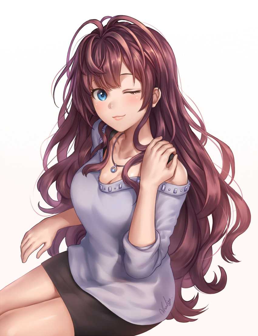ichinose shiki (idolmaster and 1 more) drawn by nhaliz