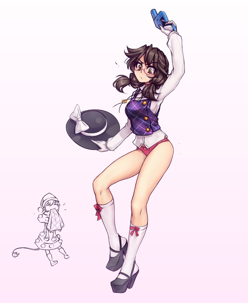 doremy sweet and usami sumireko (touhou) drawn by hater_(hatater)