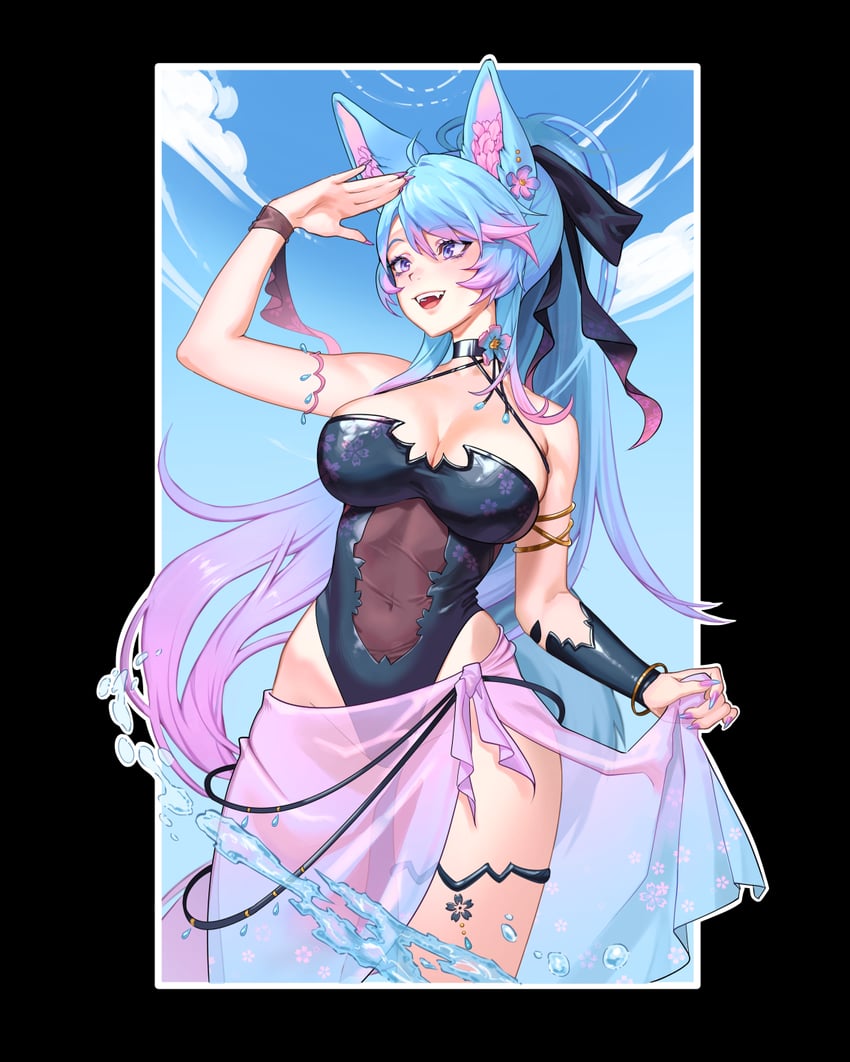 silvervale (indie virtual youtuber and 1 more) drawn by boshke