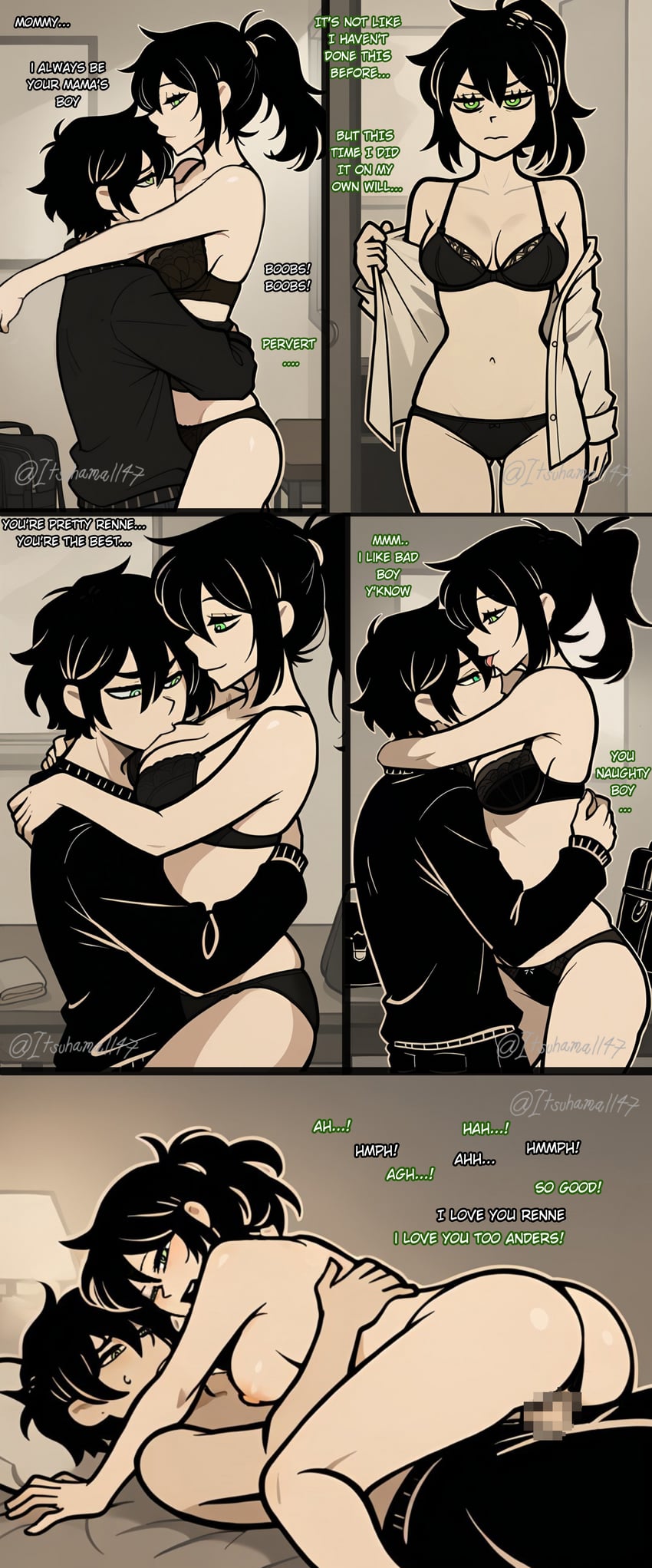 andrew graves and renee graves (the coffin of andy and leyley) drawn by itsuhamaart