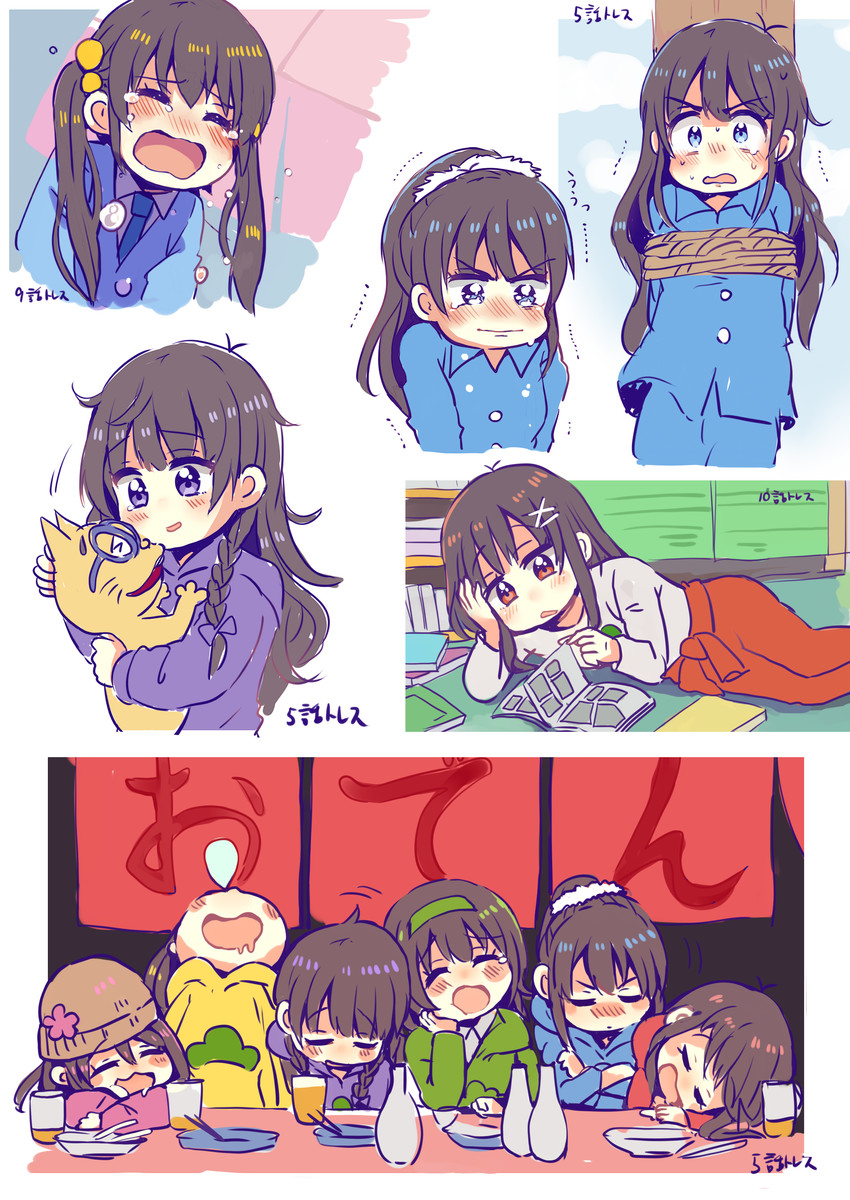 matsuno osomatsu, matsuno karamatsu, matsuno ichimatsu, matsuno jyushimatsu, matsuno choromatsu, and 2 more (osomatsu and 2 more) drawn by sakura_oriko