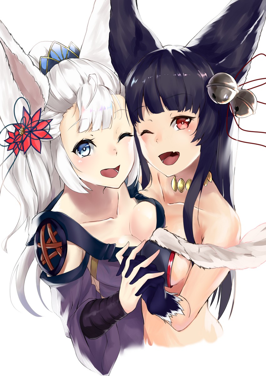 yuel and societte (granblue fantasy) drawn by shikioriori_(siki_mim)