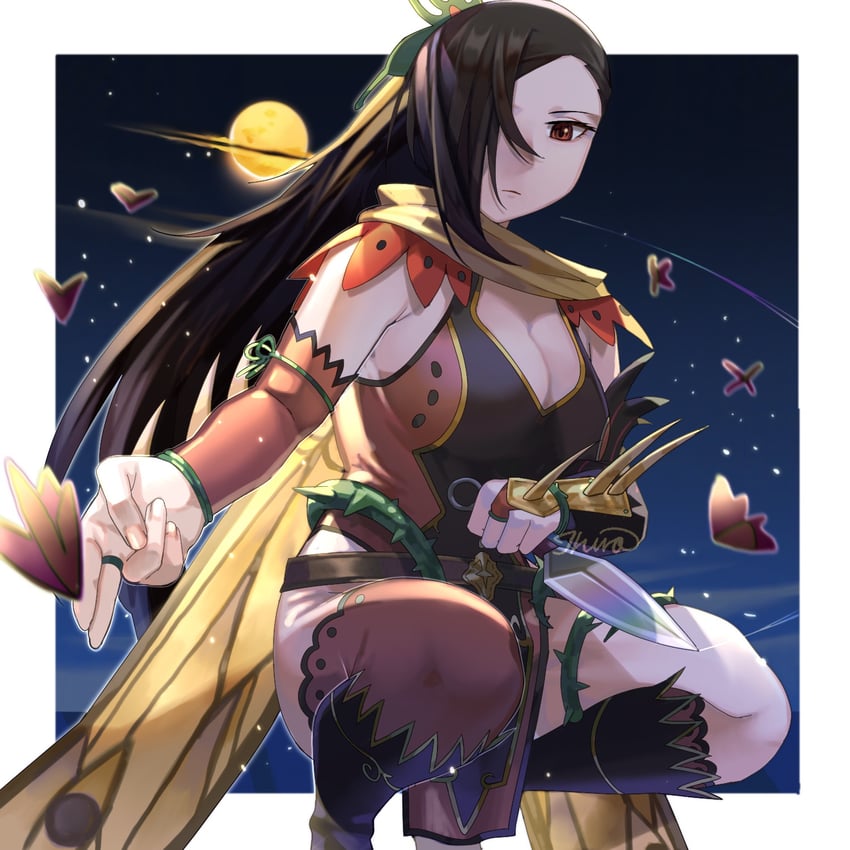 kagero (fire emblem and 2 more) drawn by ikura_(downdexp)
