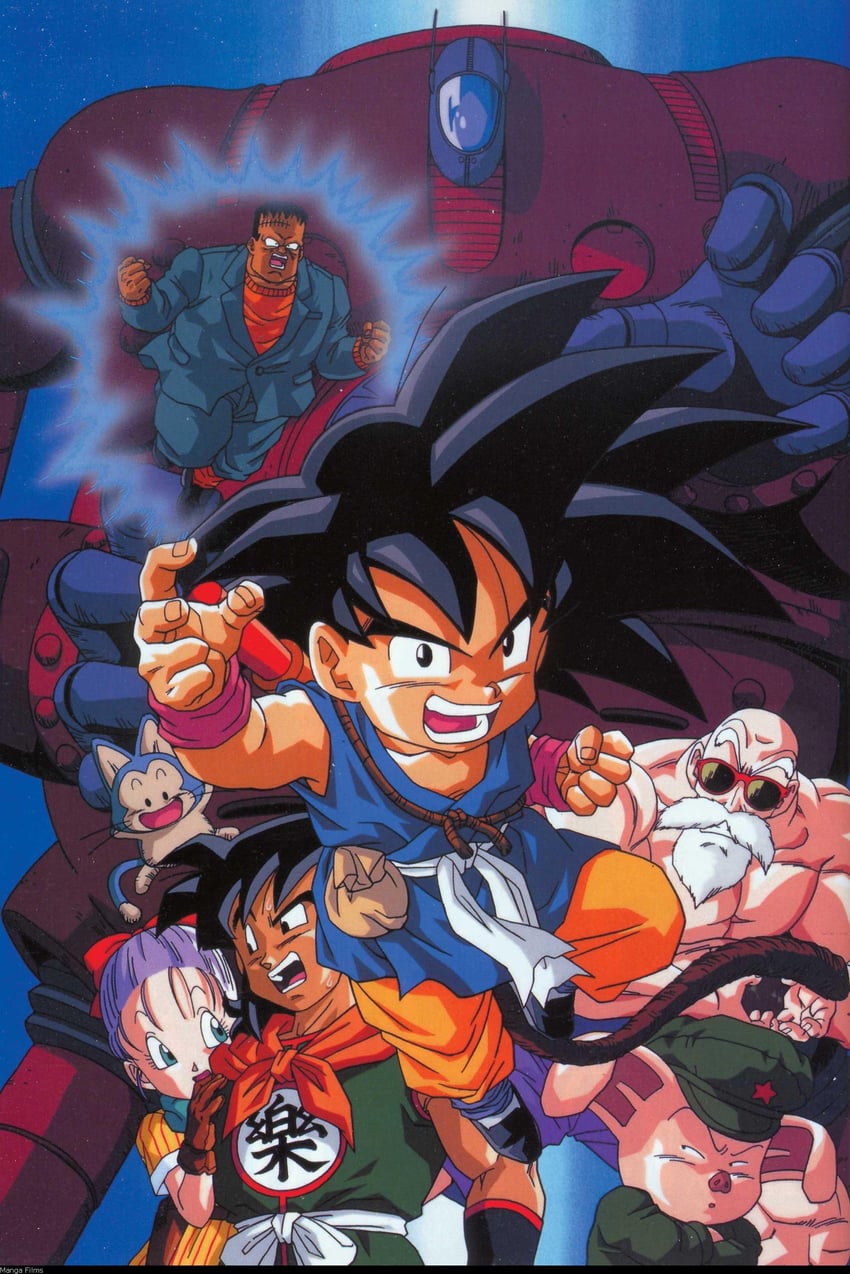 son goku, bulma, muten roushi, yamcha, puar, and 2 more (dragon ball)