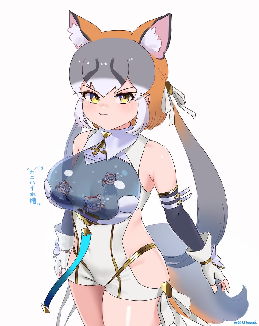 island fox, kanihai, and dreizehn (kemono friends and 3 more) drawn by beleven