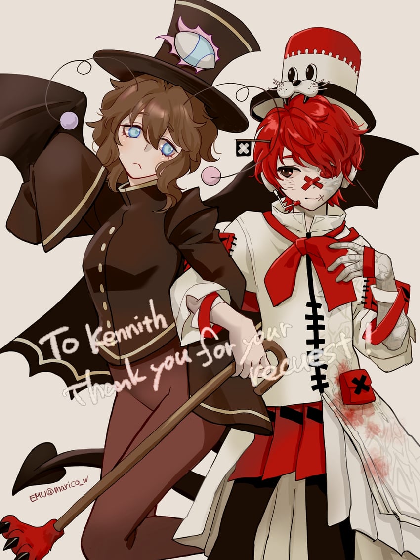 fukase (original and 1 more) drawn by emu_(marico_w)