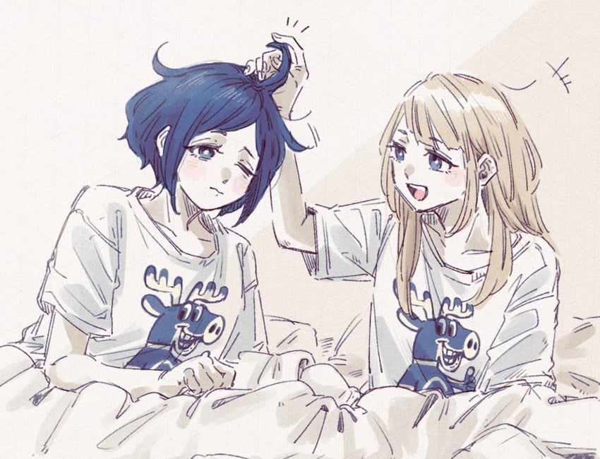 fukurai azami, jasmine, and toshikai-kun (toshi densetsu kaitai center) drawn by ichi27ichi