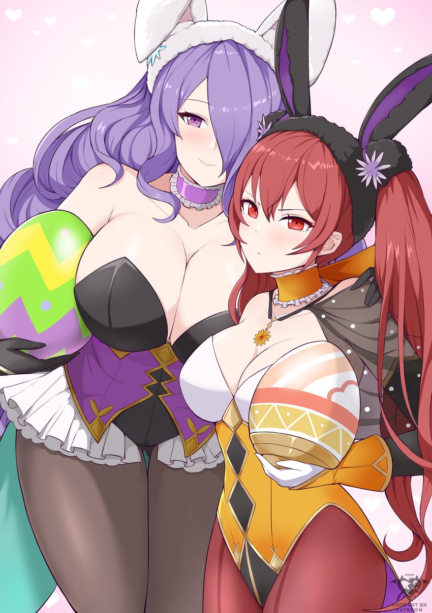 camilla and severa (fire emblem and 3 more) drawn by kaos_art