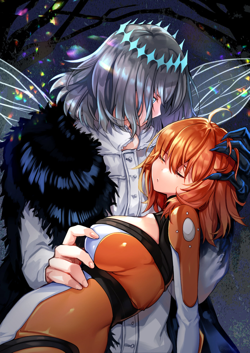 fujimaru ritsuka and oberon (fate and 1 more) drawn by ruri_rarako