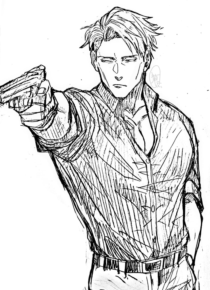 nanami kento and yusuf dikec (jujutsu kaisen and 2 more) drawn by nekonii