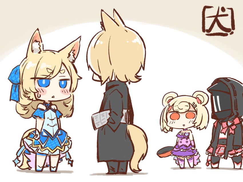 doctor, whislash, gummy, mlynar, cure idol, and 4 more (arknights and 2 more) drawn by akanotanin13