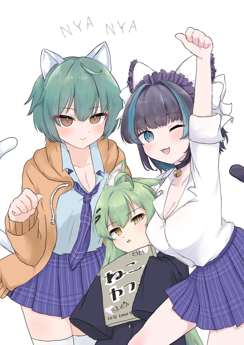 cheshire, akashi, and admiral nakhimov (azur lane) drawn by np25np