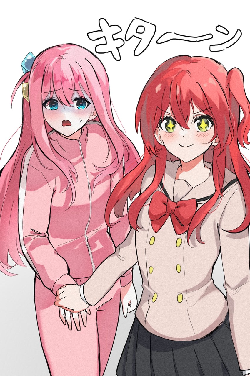 gotoh hitori and kita ikuyo (bocchi the rock!) drawn by puhen