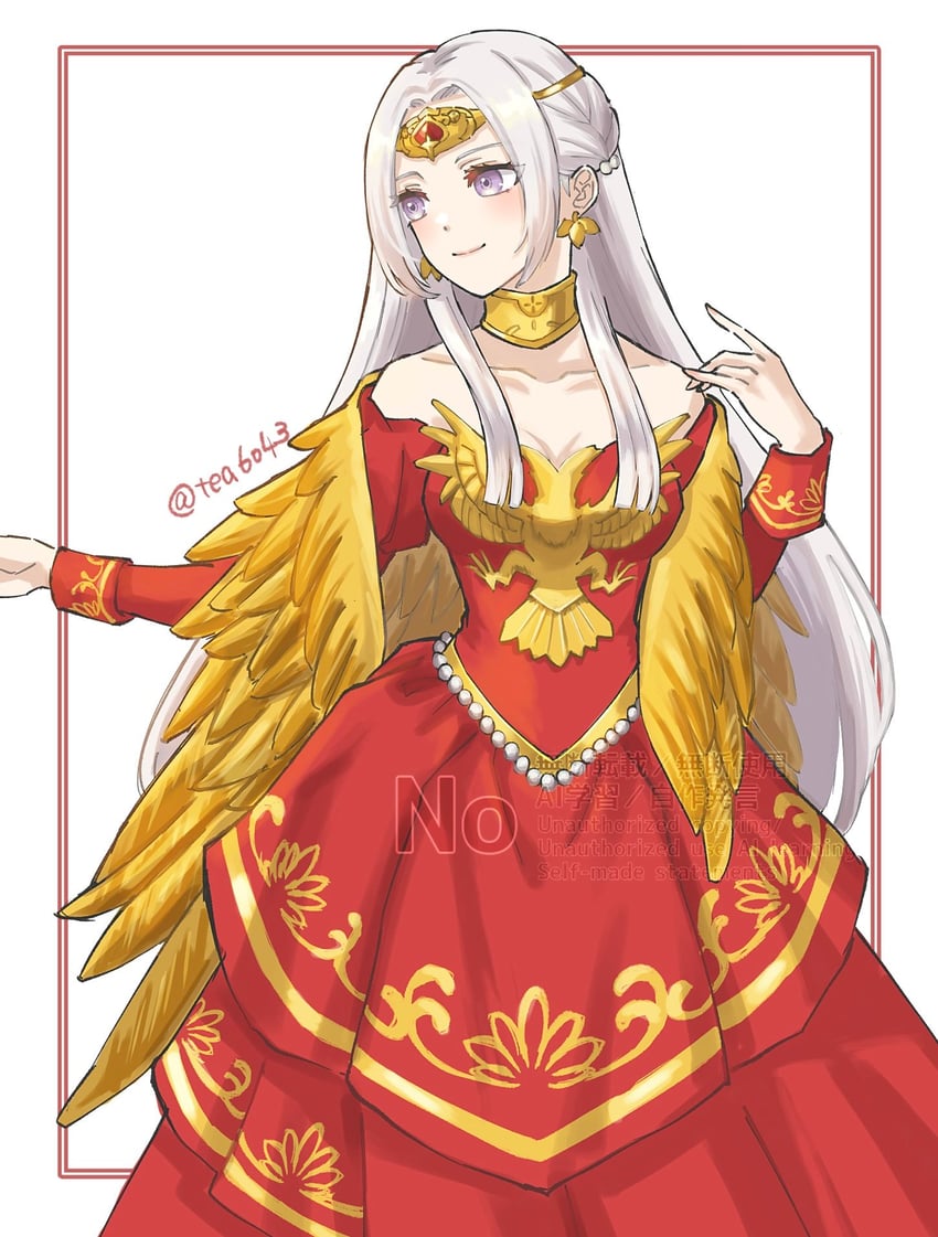 edelgard von hresvelg (fire emblem and 2 more) drawn by tea6043
