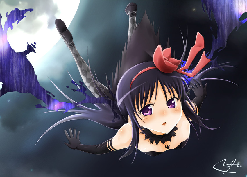 akemi homura and akuma homura (mahou shoujo madoka magica and 1 more) drawn by nitta_hiroto