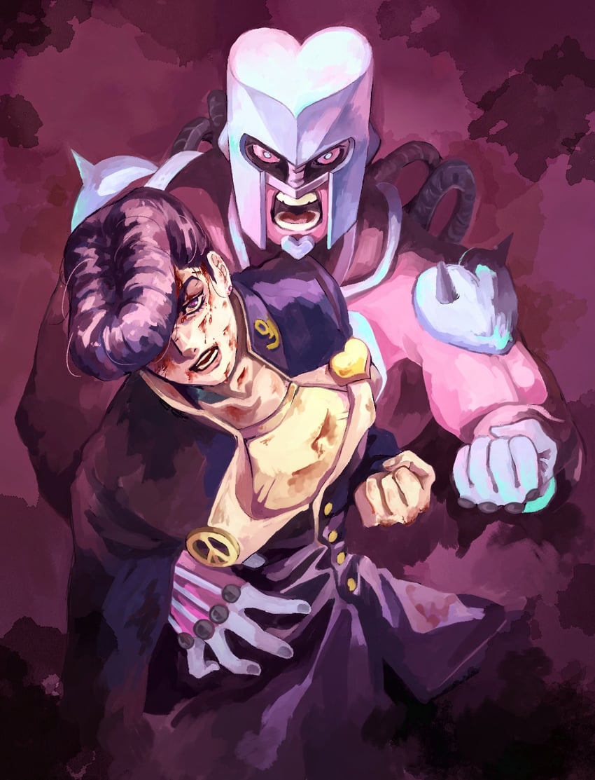 higashikata josuke and crazy diamond (jojo no kimyou na bouken and 1 more) drawn by togusa_jj