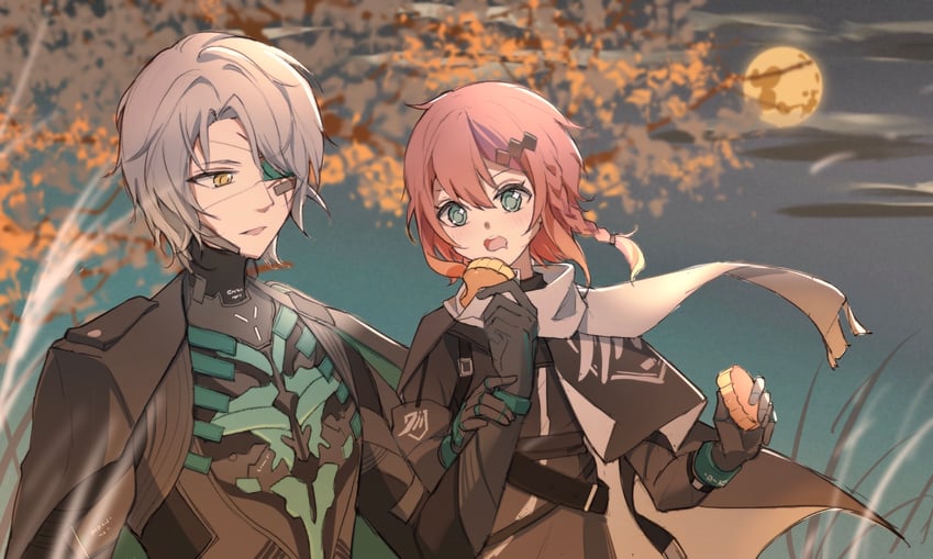 commandant, watanabe, and watanabe: epitaph (punishing: gray raven) drawn by qinling_qiufeng