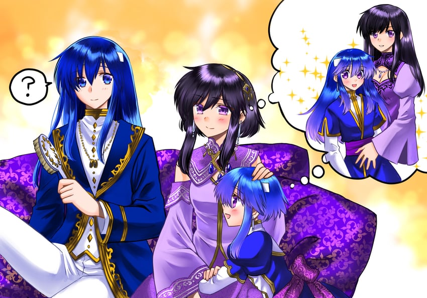 seliph, larcei, and selia (fire emblem and 1 more) drawn by bo_(774berry)