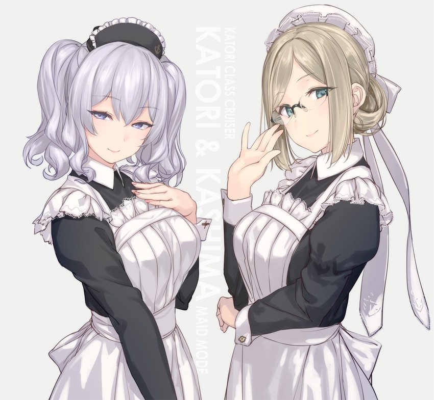kashima and katori (kantai collection) drawn by rokuwata_tomoe