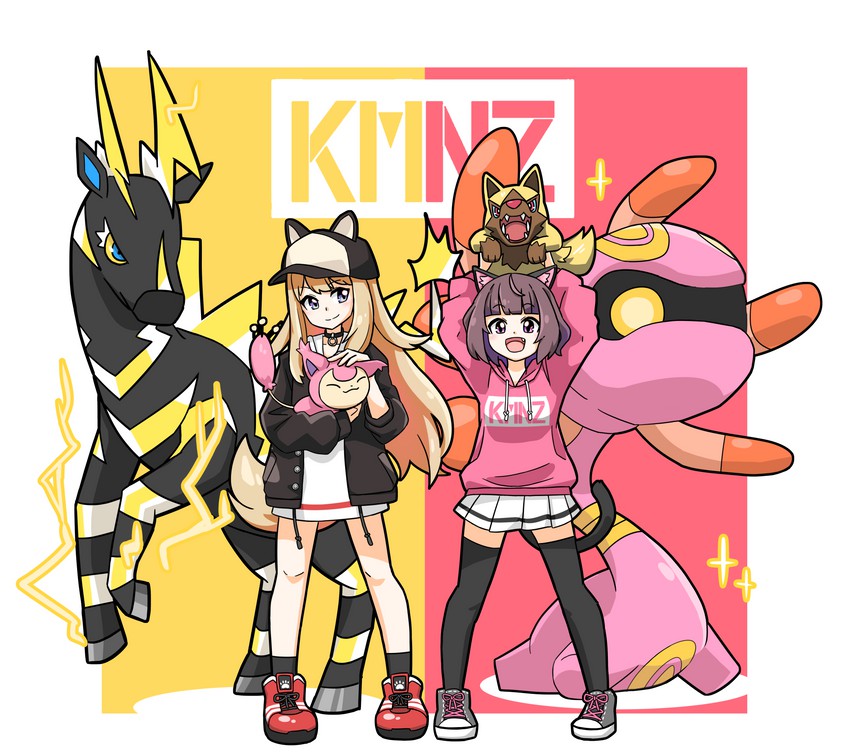 skitty, zebstrika, poochyena, lita, cradily, and 1 more (pokemon and 1 more) drawn by marlowe