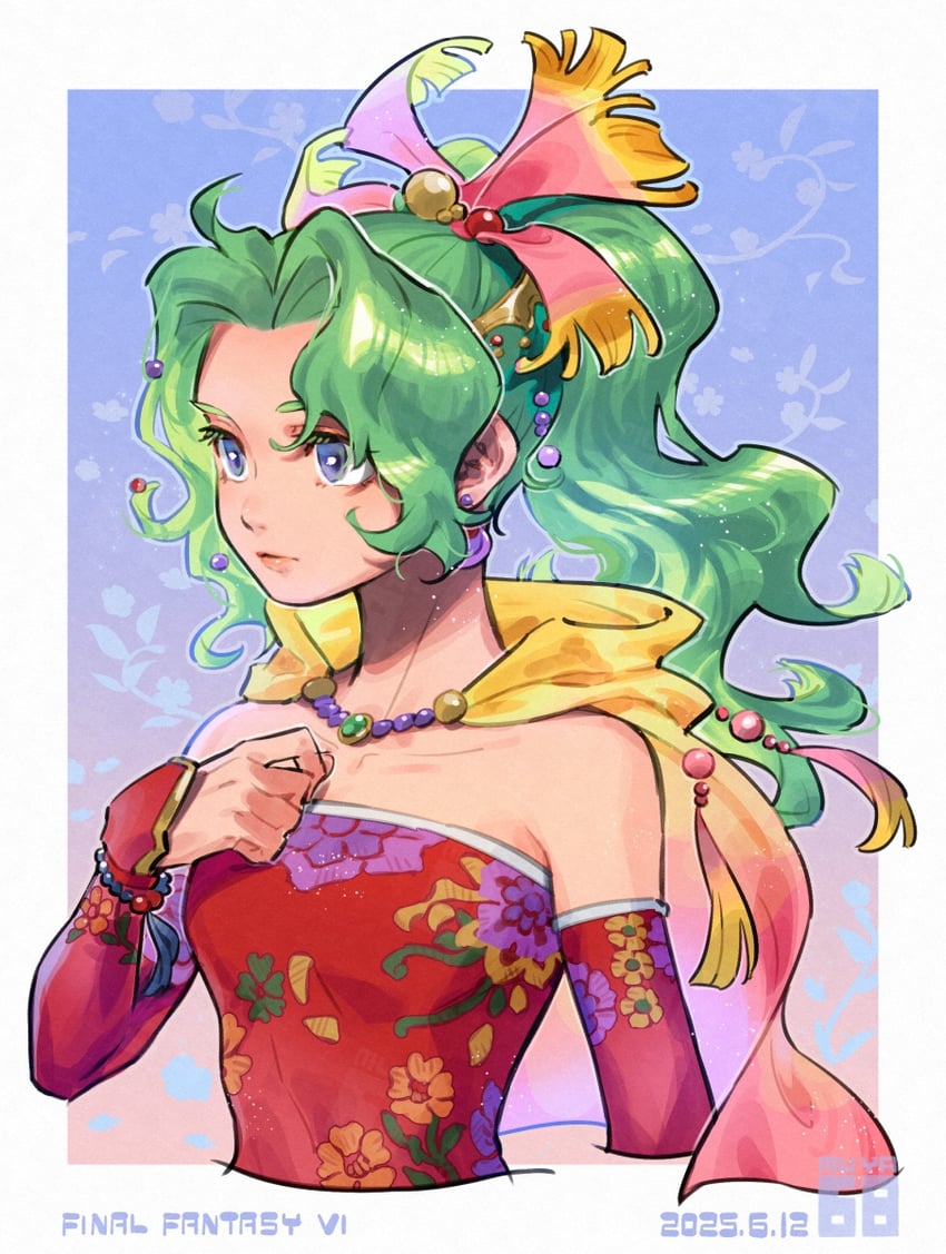 terra branford (final fantasy and 1 more) drawn by skyloop19