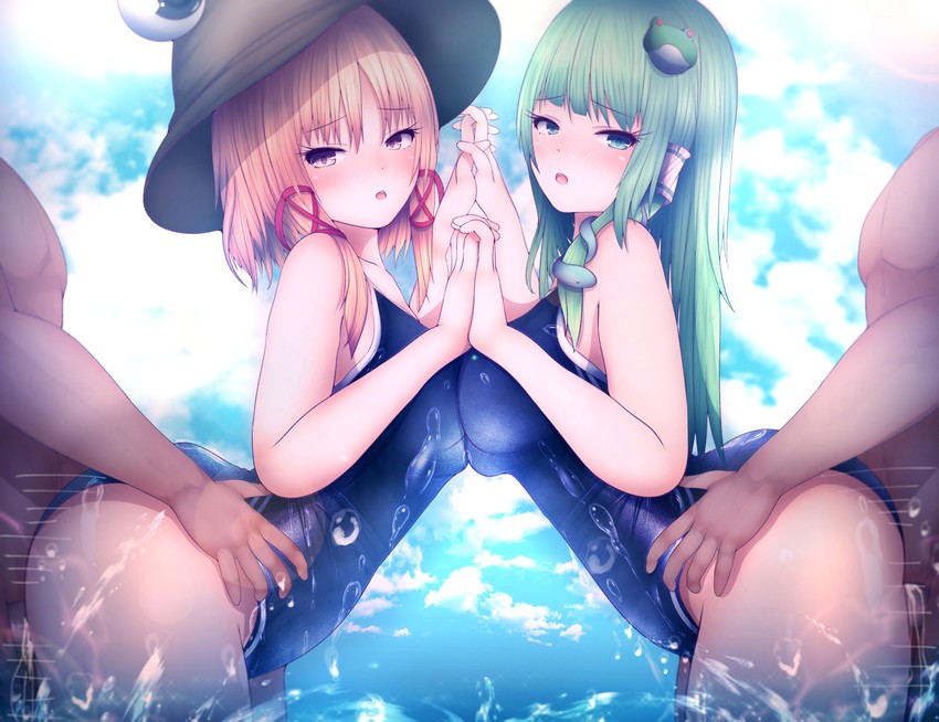 kochiya sanae and moriya suwako (touhou) drawn by darumoon