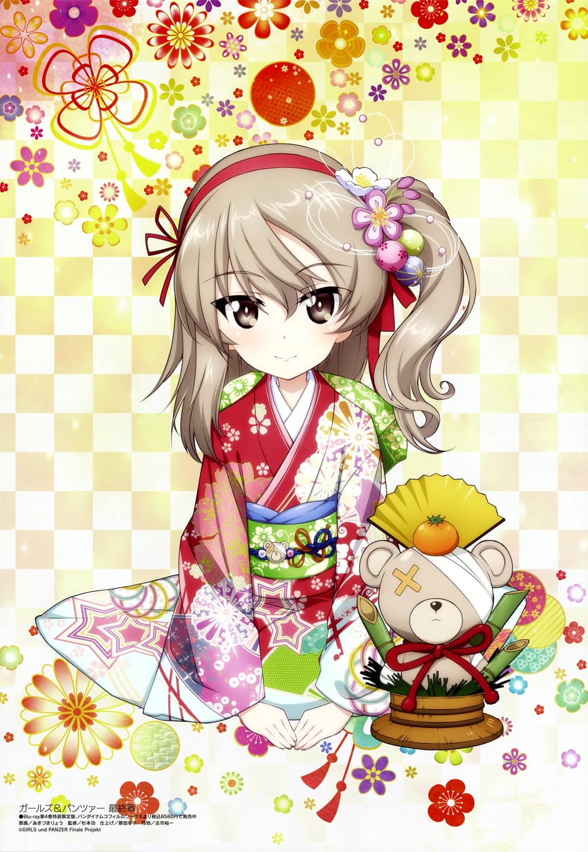 shimada arisu and boko (girls und panzer and 1 more) drawn by akizuki_ryou_(gakuen_kumikyoku)