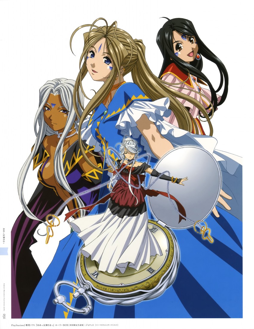 belldandy, urd, and skuld (aa megami-sama) drawn by matsubara_hidenori