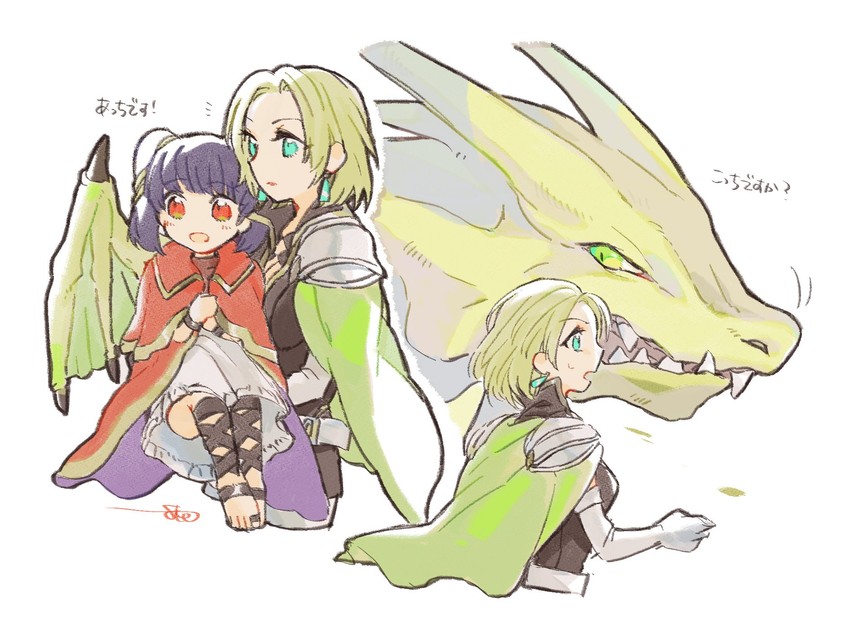 myrrh and selena (fire emblem and 1 more) drawn by batoson54